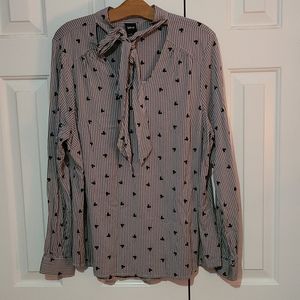 Torrid Disney sz 0 stripe mickey mouse blouse